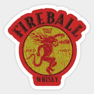 FIREBALL WHISKY 1984 - VINTAGE RETRO STYLE Sticker